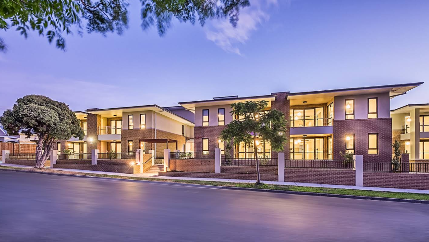 Modern brick townhouses