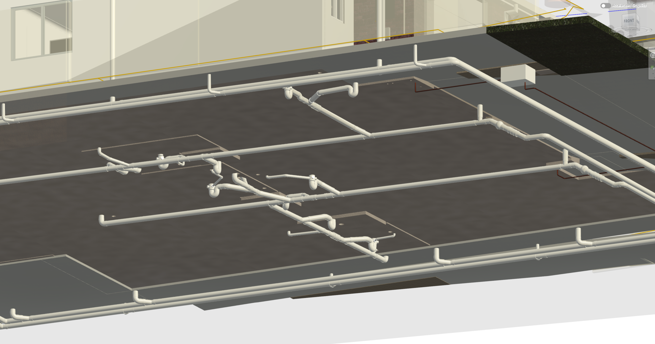 Underslab drainage 3D model