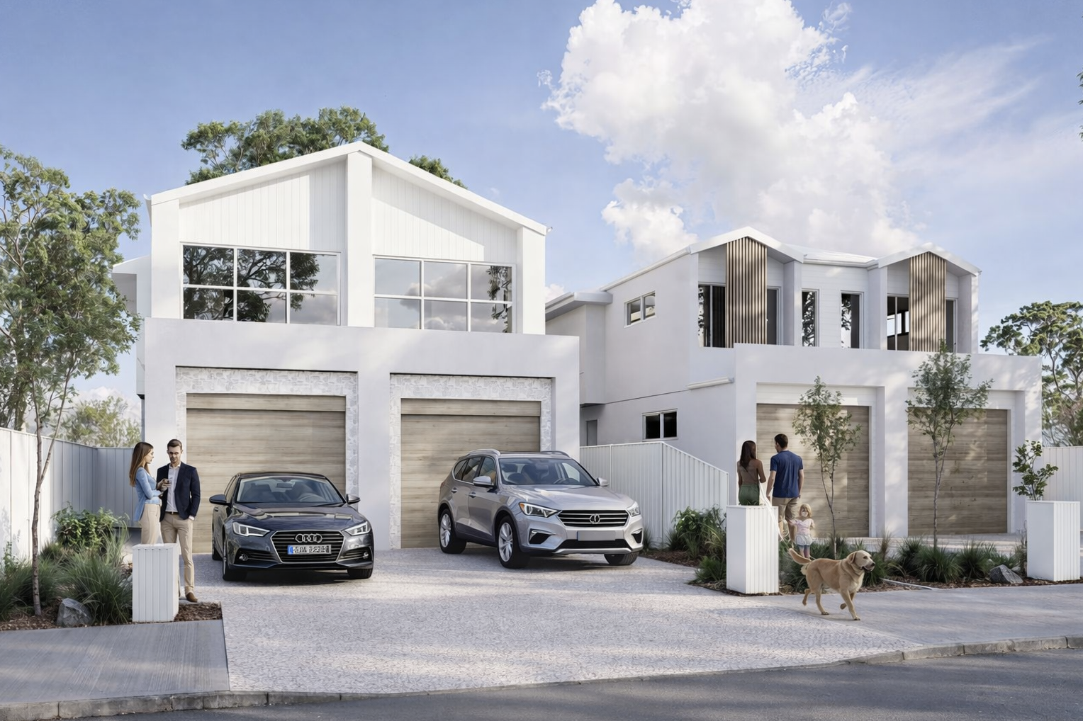 Modern duplex homes